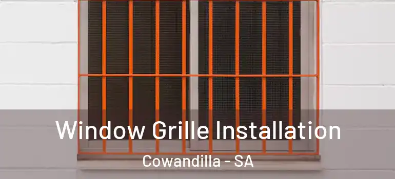Window Grille Installation Cowandilla - SA