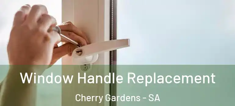 Window Handle Replacement Cherry Gardens - SA
