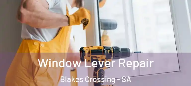Window Lever Repair Blakes Crossing - SA