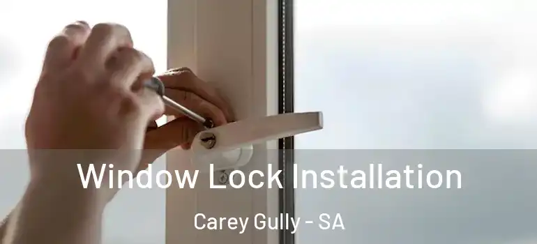 Window Lock Installation Carey Gully - SA