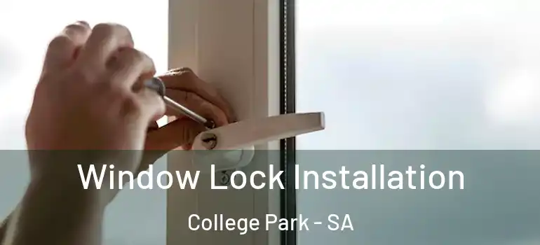 Window Lock Installation College Park - SA