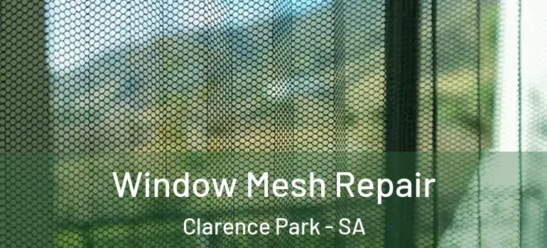 Window Mesh Repair Clarence Park - SA