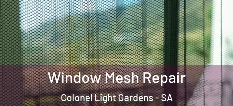 Window Mesh Repair Colonel Light Gardens - SA