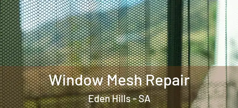 Window Mesh Repair Eden Hills - SA