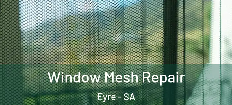 Window Mesh Repair Eyre - SA