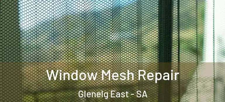 Window Mesh Repair Glenelg East - SA