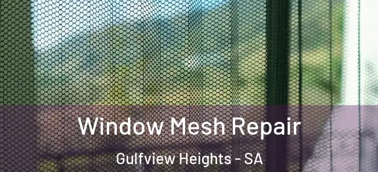  Window Mesh Repair Gulfview Heights - SA