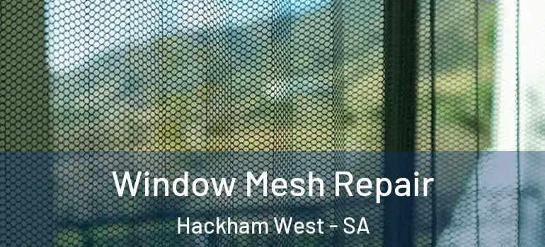 Window Mesh Repair Hackham West - SA