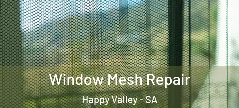 Window Mesh Repair Happy Valley - SA