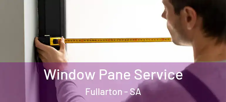 Window Pane Service Fullarton - SA