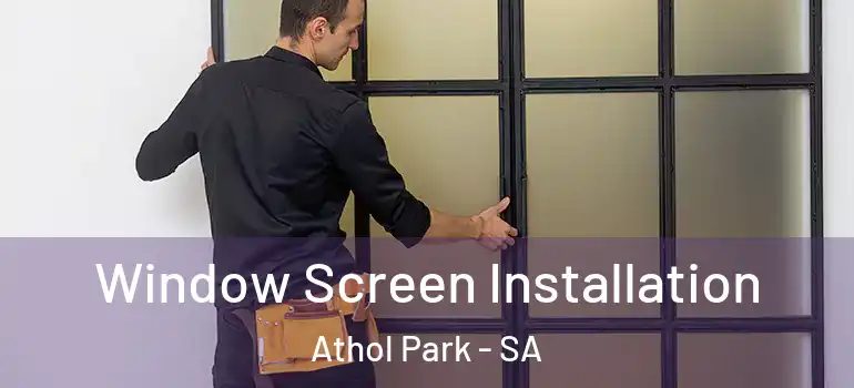 Window Screen Installation Athol Park - SA