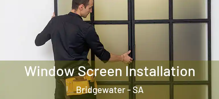 Window Screen Installation Bridgewater - SA