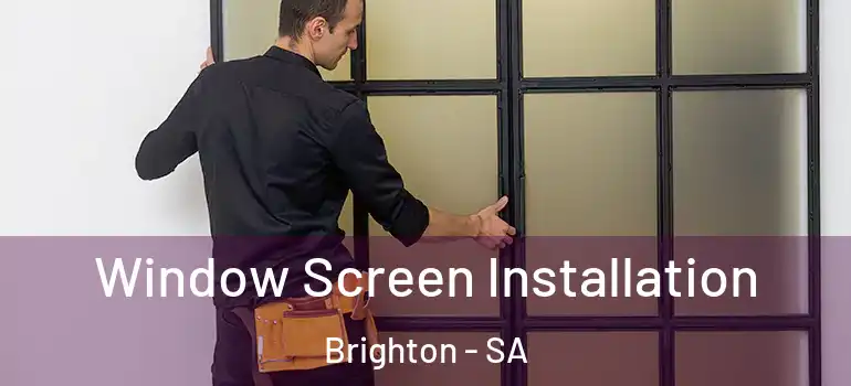 Window Screen Installation Brighton - SA