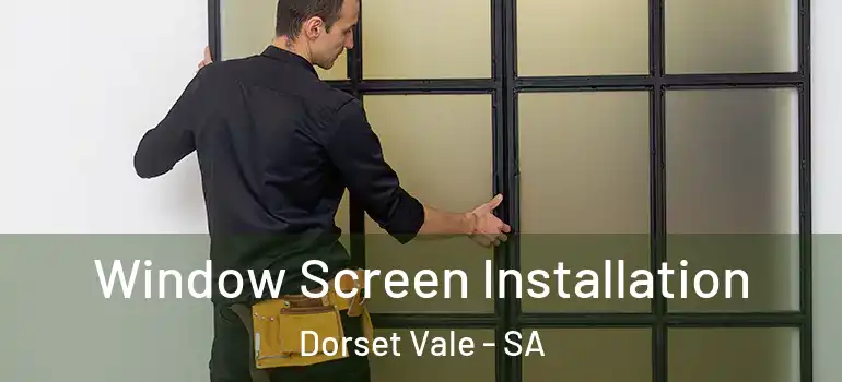 Window Screen Installation Dorset Vale - SA