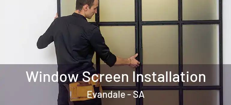 Window Screen Installation Evandale - SA