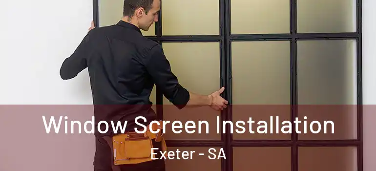 Window Screen Installation Exeter - SA