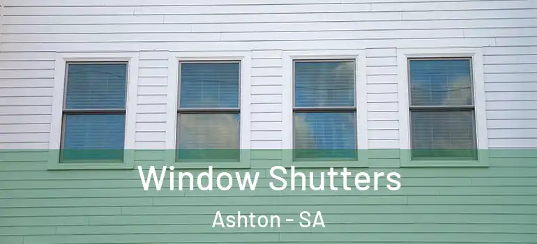 Window Shutters Ashton - SA