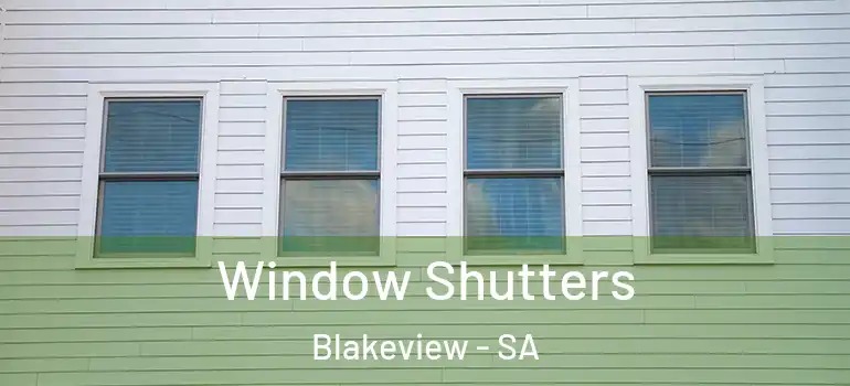 Window Shutters Blakeview - SA