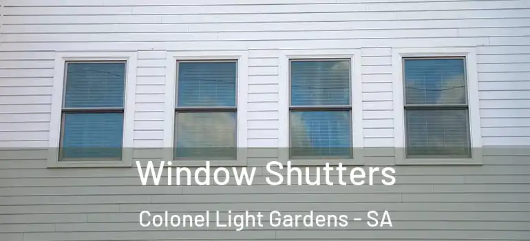 Window Shutters Colonel Light Gardens - SA